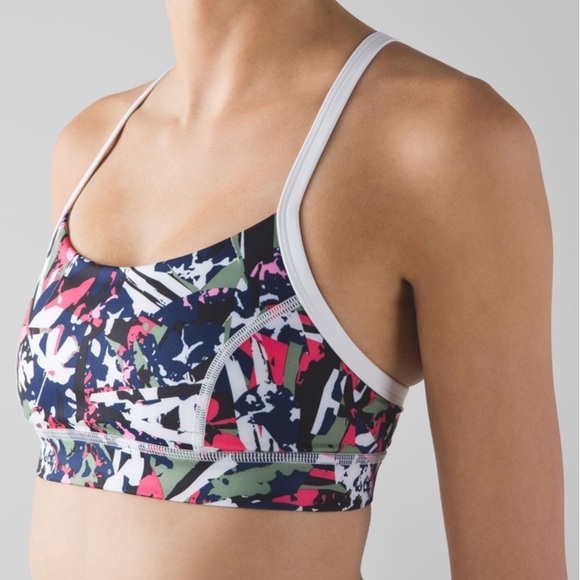 Lululemon Rise & Run Bra Pop Boom Juice Multi - Picture 1 of 10